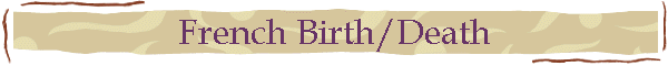 French Birth/Death